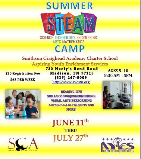Aspiring Youth Enrichment Services – Summer of 2018 Sign up