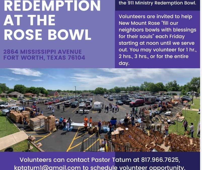 FRIDAY NIGHT LIGHTS AT THE ROSE BOWL IS CITY’S FIRST NIGHT TIME FOOD DISTRIBUTION HUB – Fort Worth Association of Midnight Basketball